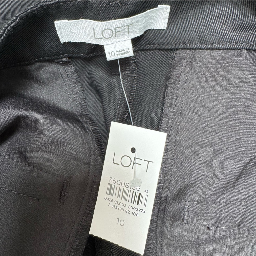 Loft Lyocell Emory Wide Leg Trouser Pants Size 10 NWT - Picture 10 of 14